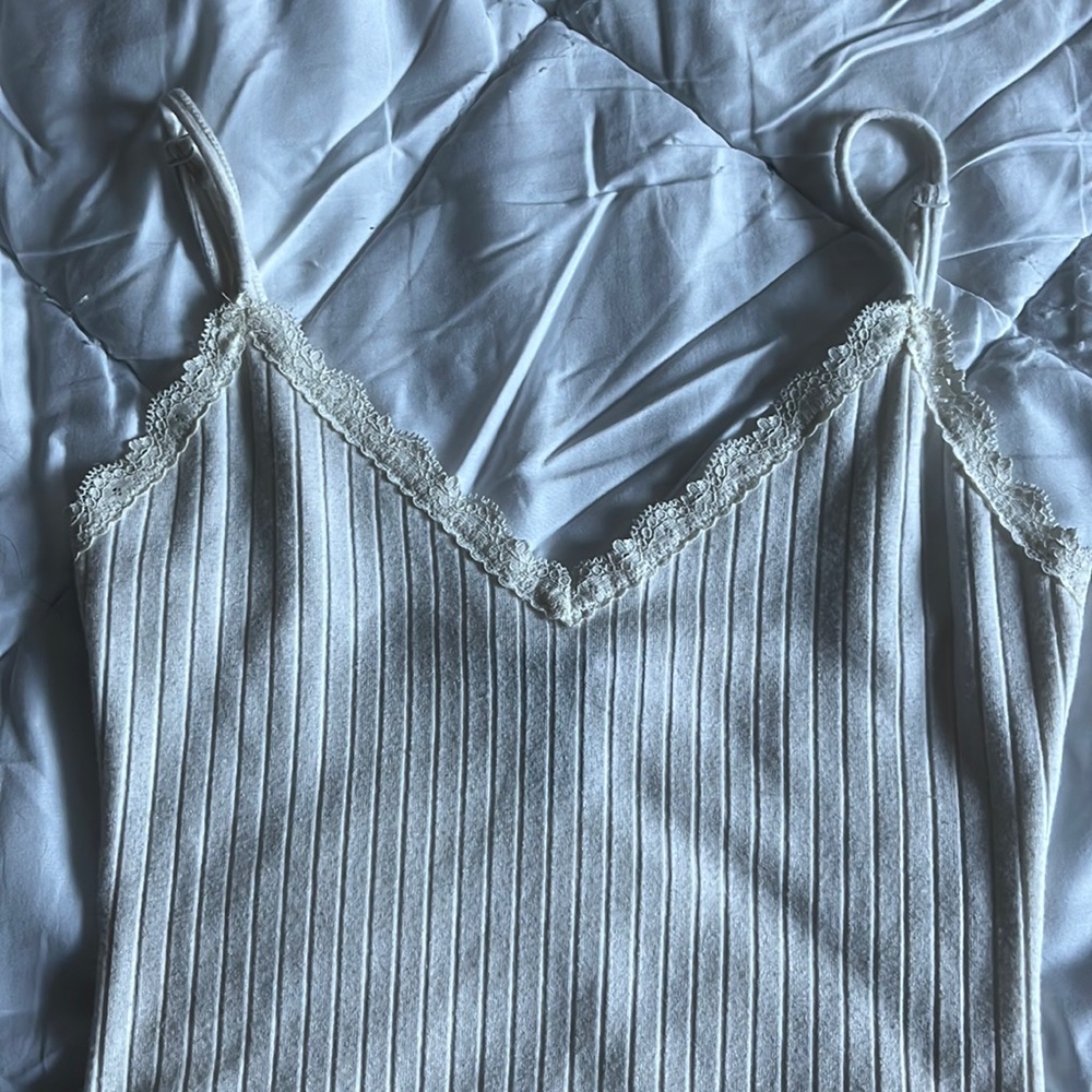 Lace trim Ribber Bodysuit